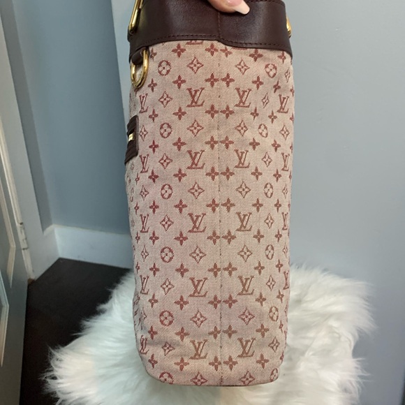2003 authentic Louis Vuitton Lucille GM maroon and brown / tan shoulder bag - Picture 7 of 17
